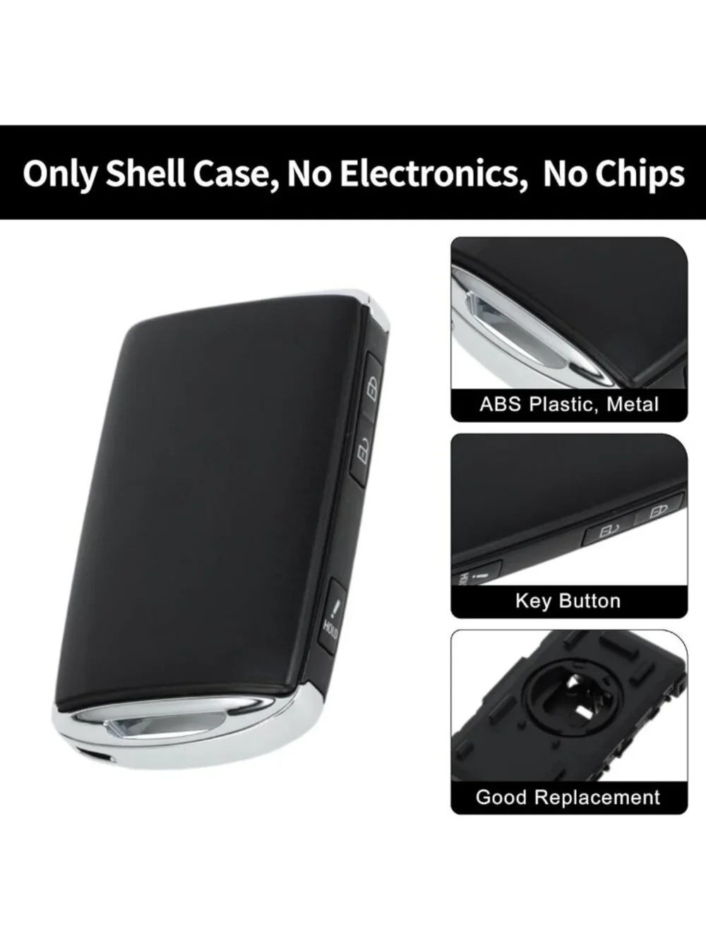 Keyless Entry Remote Key Fob Replacement Case for Mazda CX-3 & CX-5, 3 Buttons